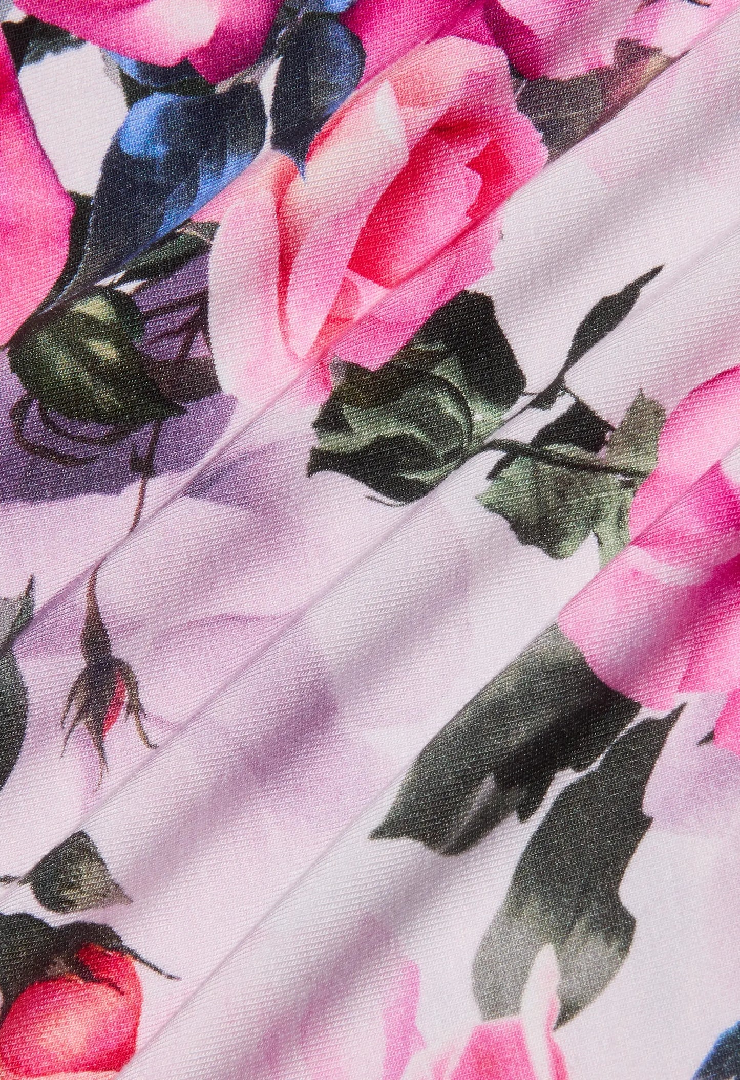 Ressi Fitted Tee Pink Multi Water Rose