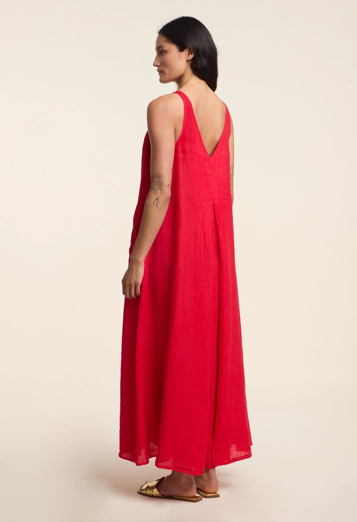 Reta Woven Linen Dress