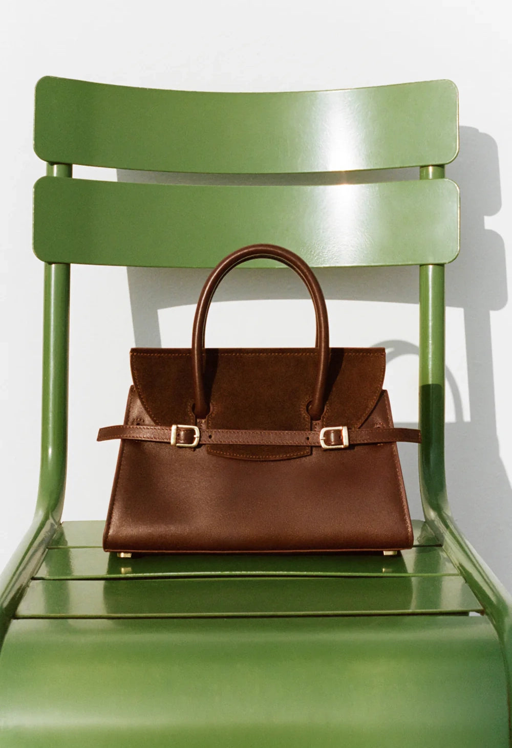 River Small Suede Top Handle