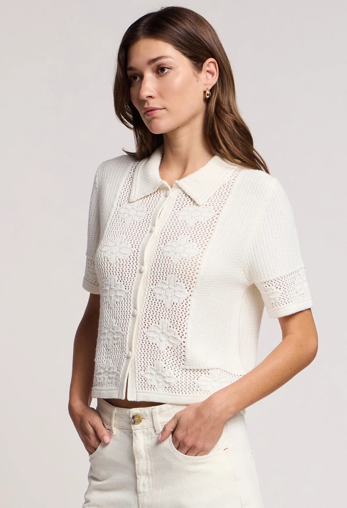 Rosemond Cotton Cashmere Novelty Top