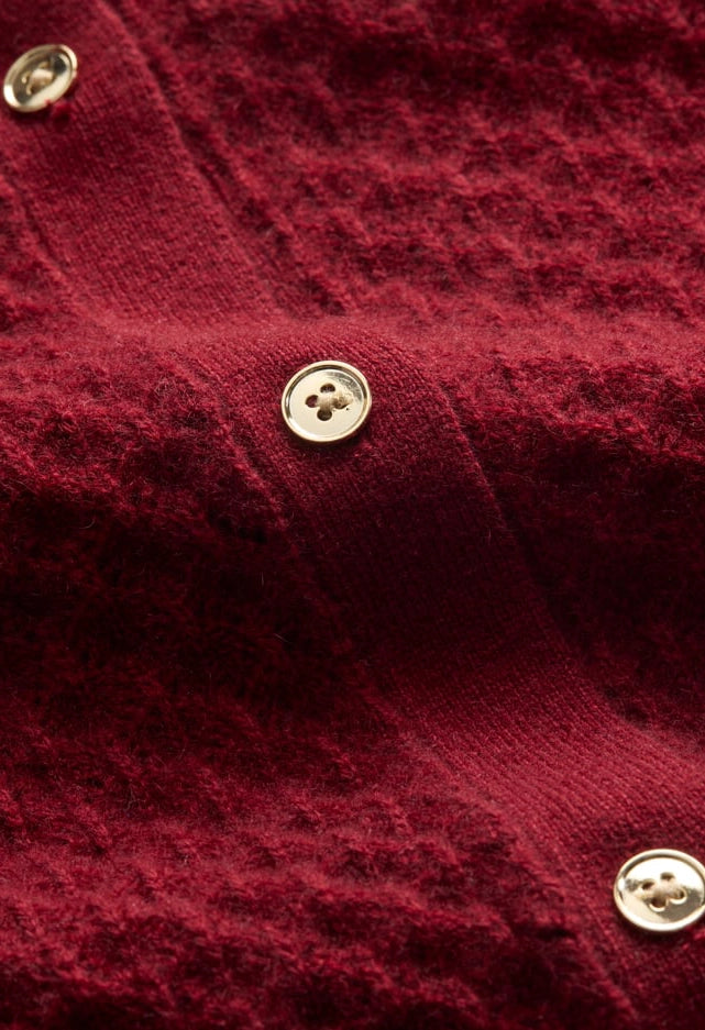 Sabine Puff Sleeve Crop Cardigan