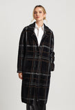 Sara Plaid Eyelash Knit Coat