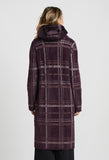 Sara Plaid Eyelash Knit Coat