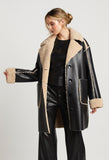 Sheridan Mid Length Faux Shearling Coat