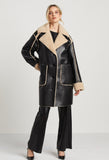 Sheridan Mid Length Faux Shearling Coat