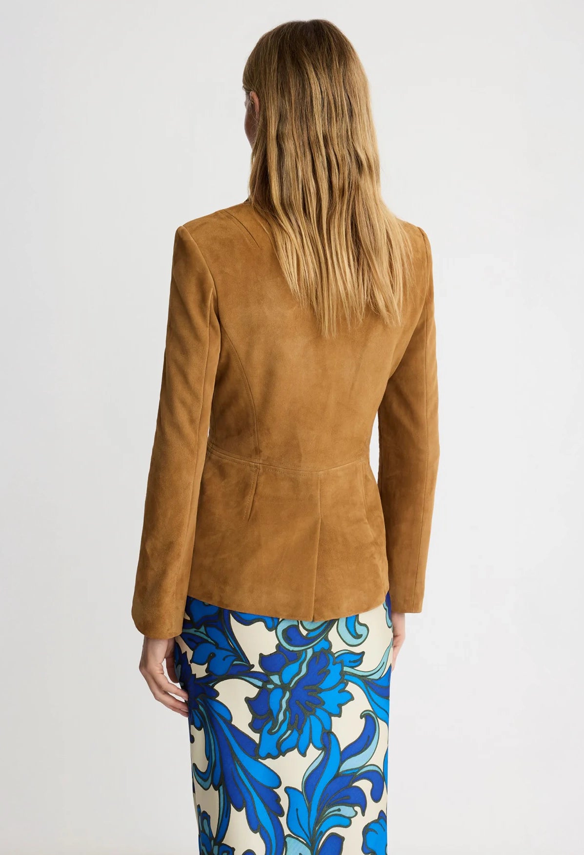 Shrunken Suede Blazer