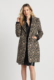 Sienna Mid Length Animal Pattern Coat