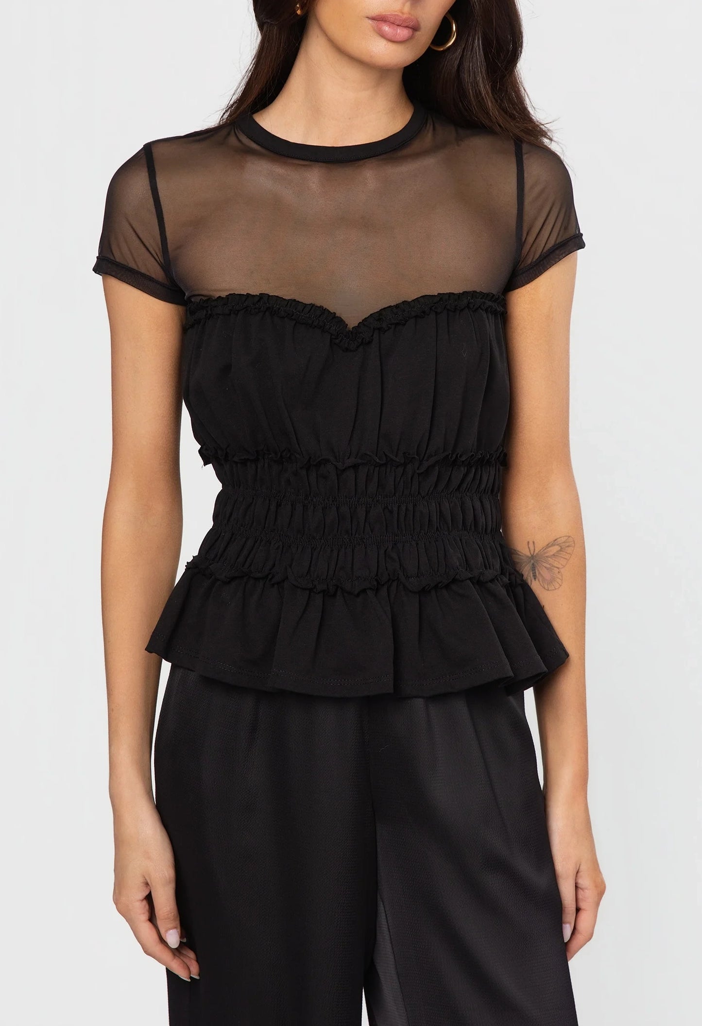 Sigrid Mesh Combo Top