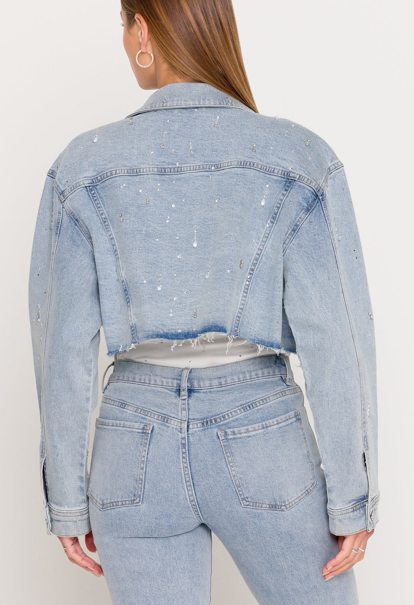 Delan Embellished Denim Jacket