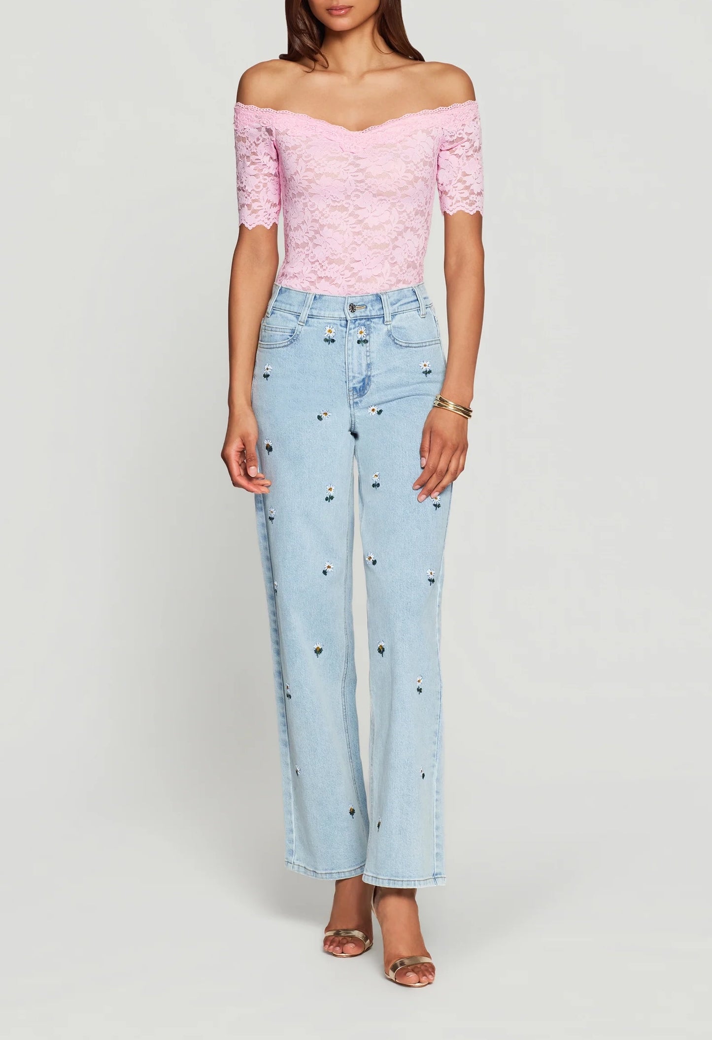 Kovi Lace Off Shoulder Top