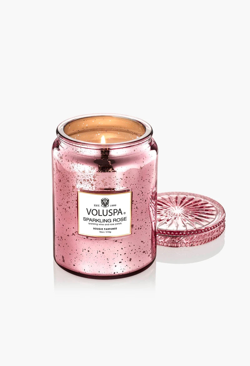 Sparkling Rose 18 oz Large Candle