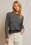 Stef Luxe Rib Pullover Sweatshirt