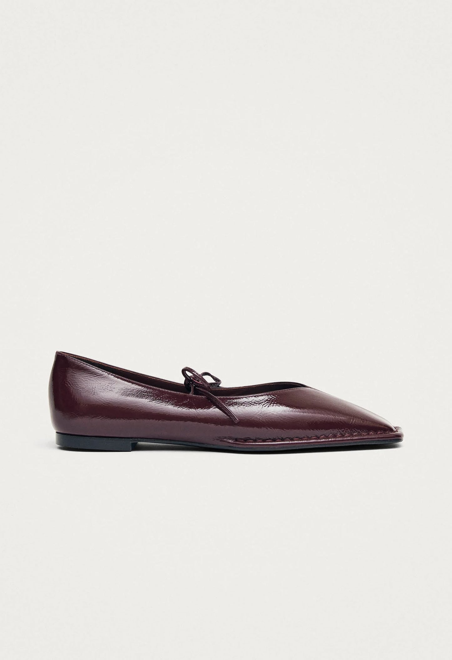 Sway Burgundy Leather Ballet Flats