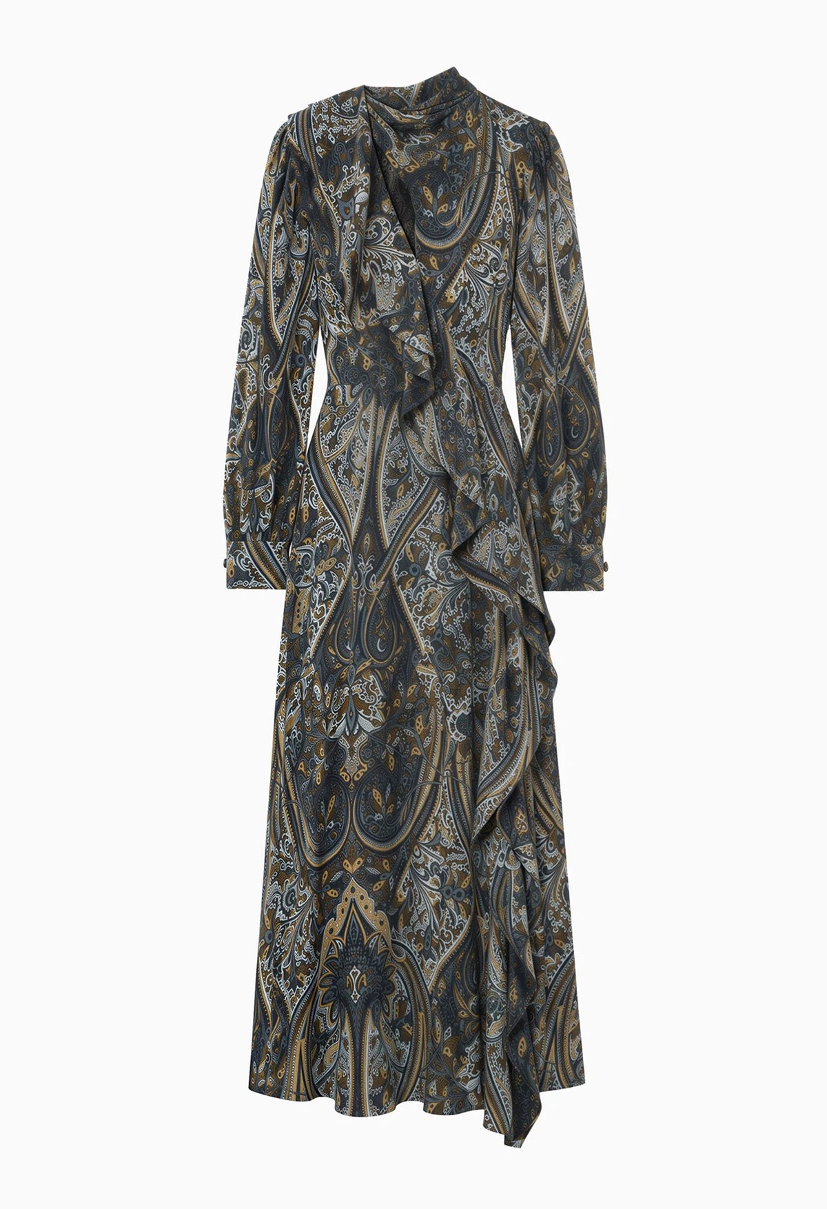Sabrina Long Sleeve Silk Dress