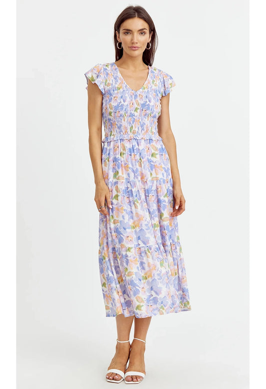 Sally Floral Smocked Maxi Dress