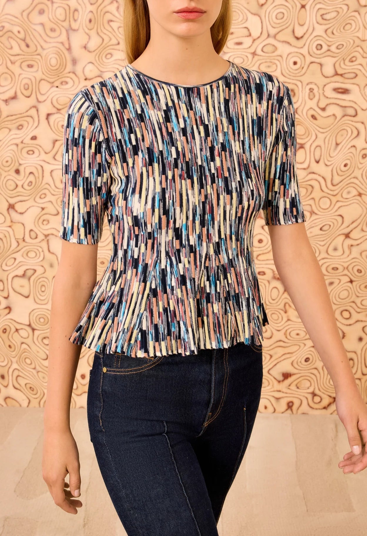 Samira Mulitcolor Short Sleeve Top