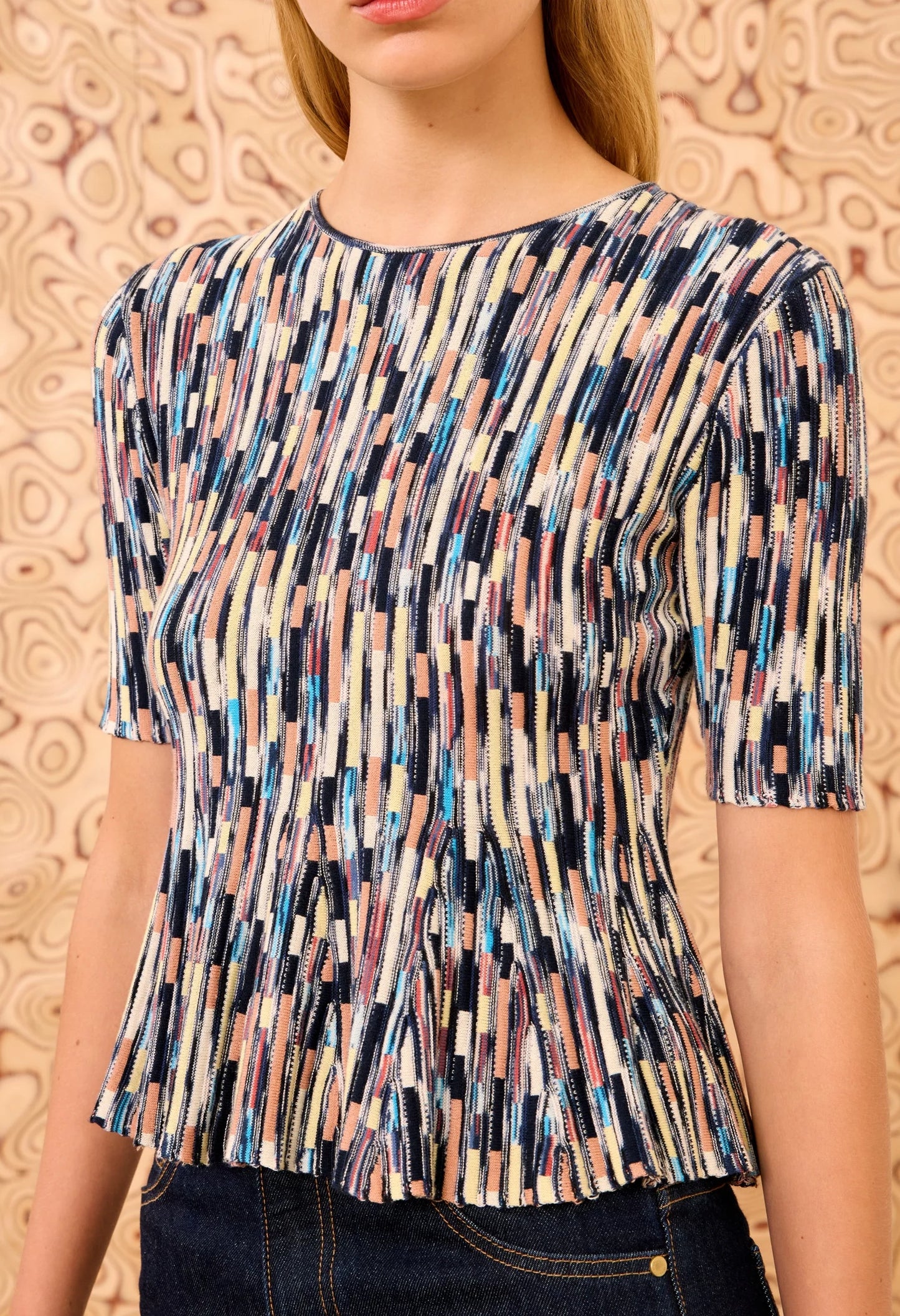 Samira Mulitcolor Short Sleeve Top