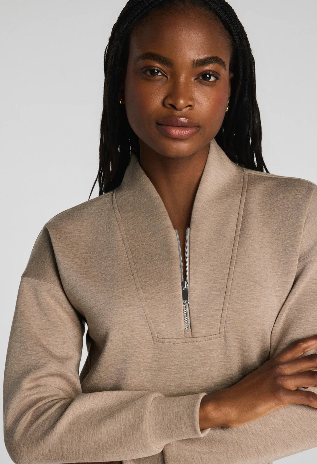 Shawl Collar Half Zip