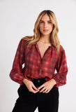 Shirred Neck Blouse