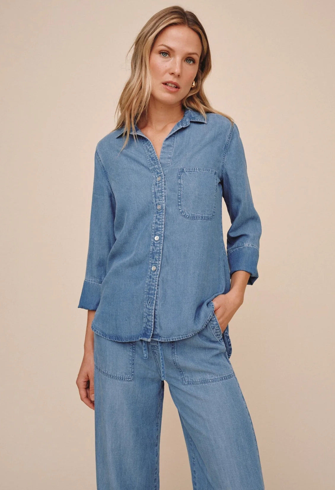 Shirt Tail Button Down