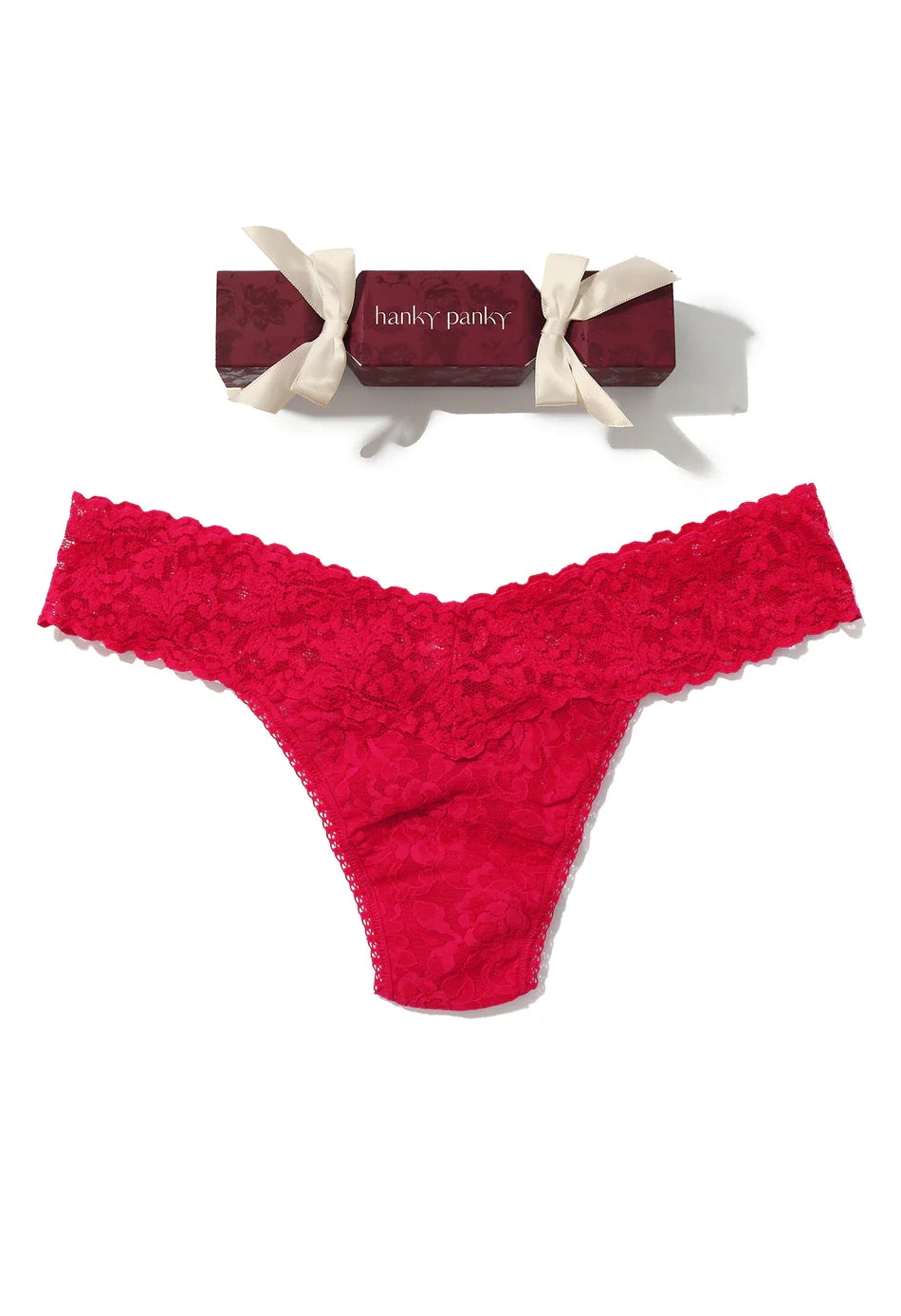 Signature Lace® Low Rise Thong Holiday Cracker