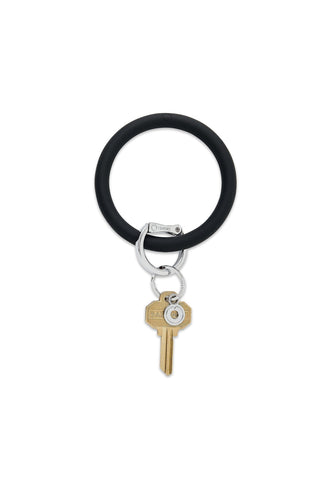 Silicone Big O® Key Ring  in Back in Black
