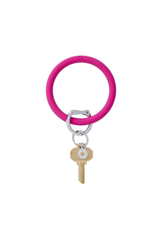 Silicone Big O® Key Ring in I Scream Pink