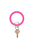 Silicone Big O® Key Ring in Tickled Pink
