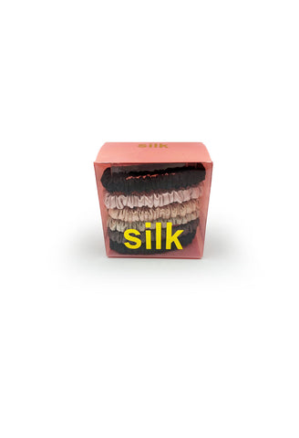 Silk Scunchies 6 Pk