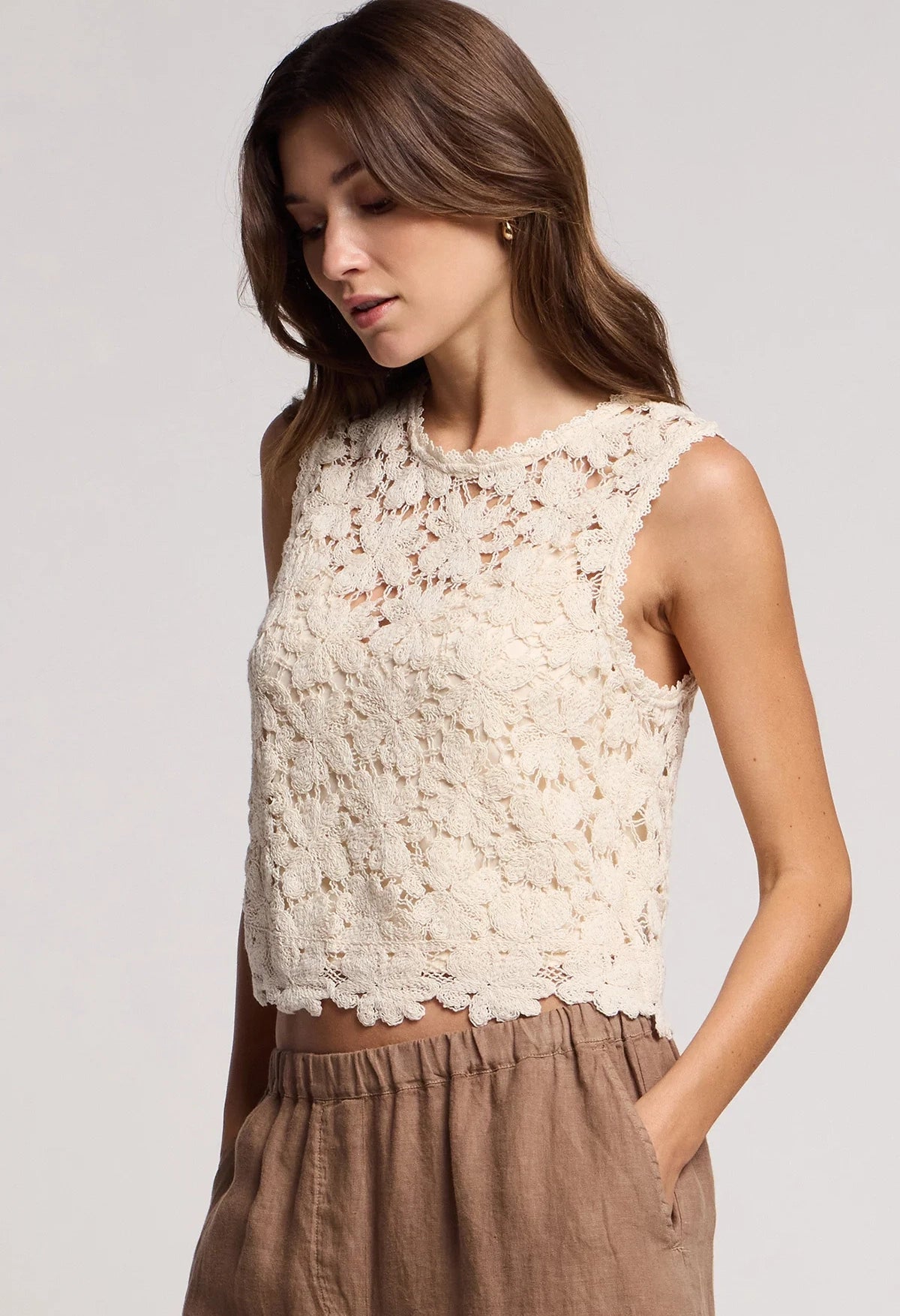 Simona Cotton Lace Top
