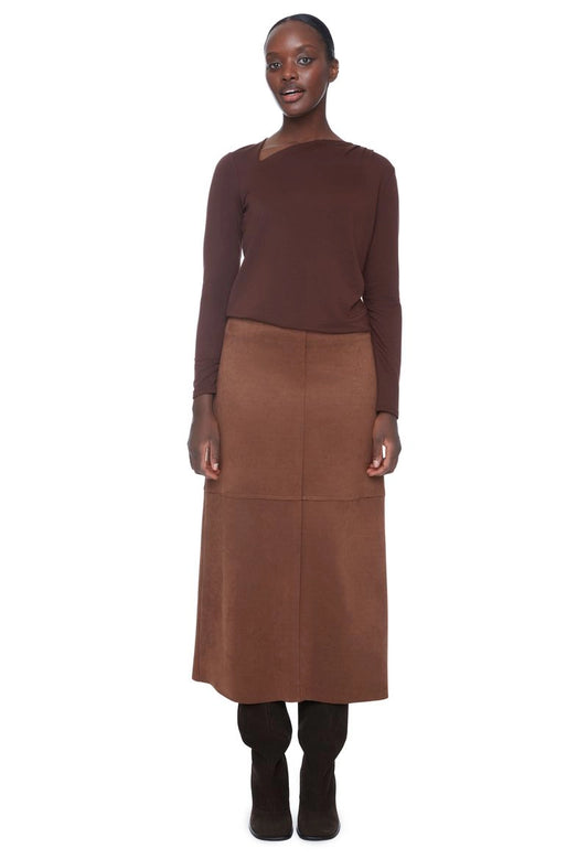 Faux Suede Skirt