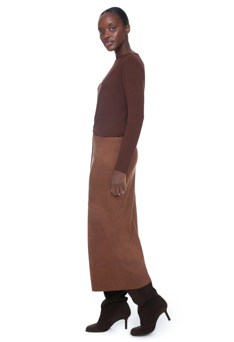 Faux Suede Skirt