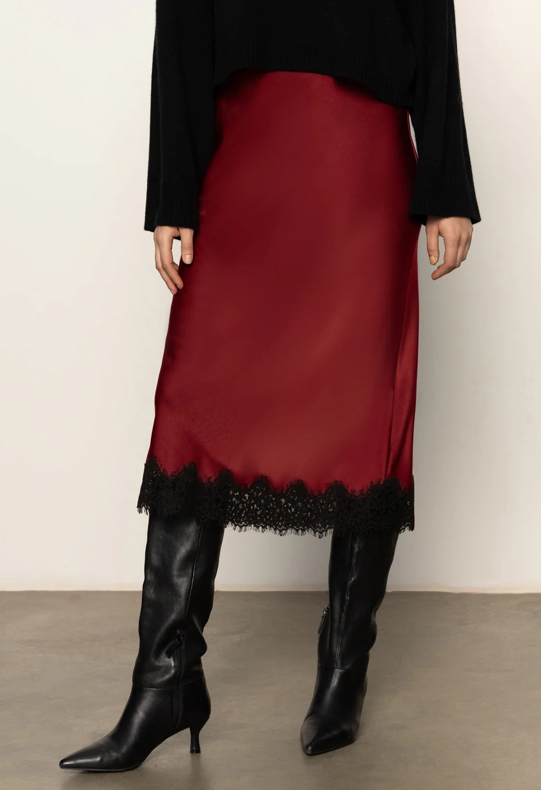 Slip Skirt with Lace