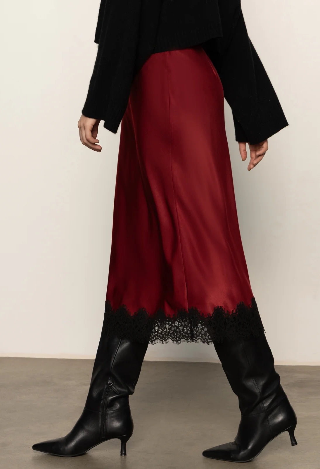 Slip Skirt with Lace