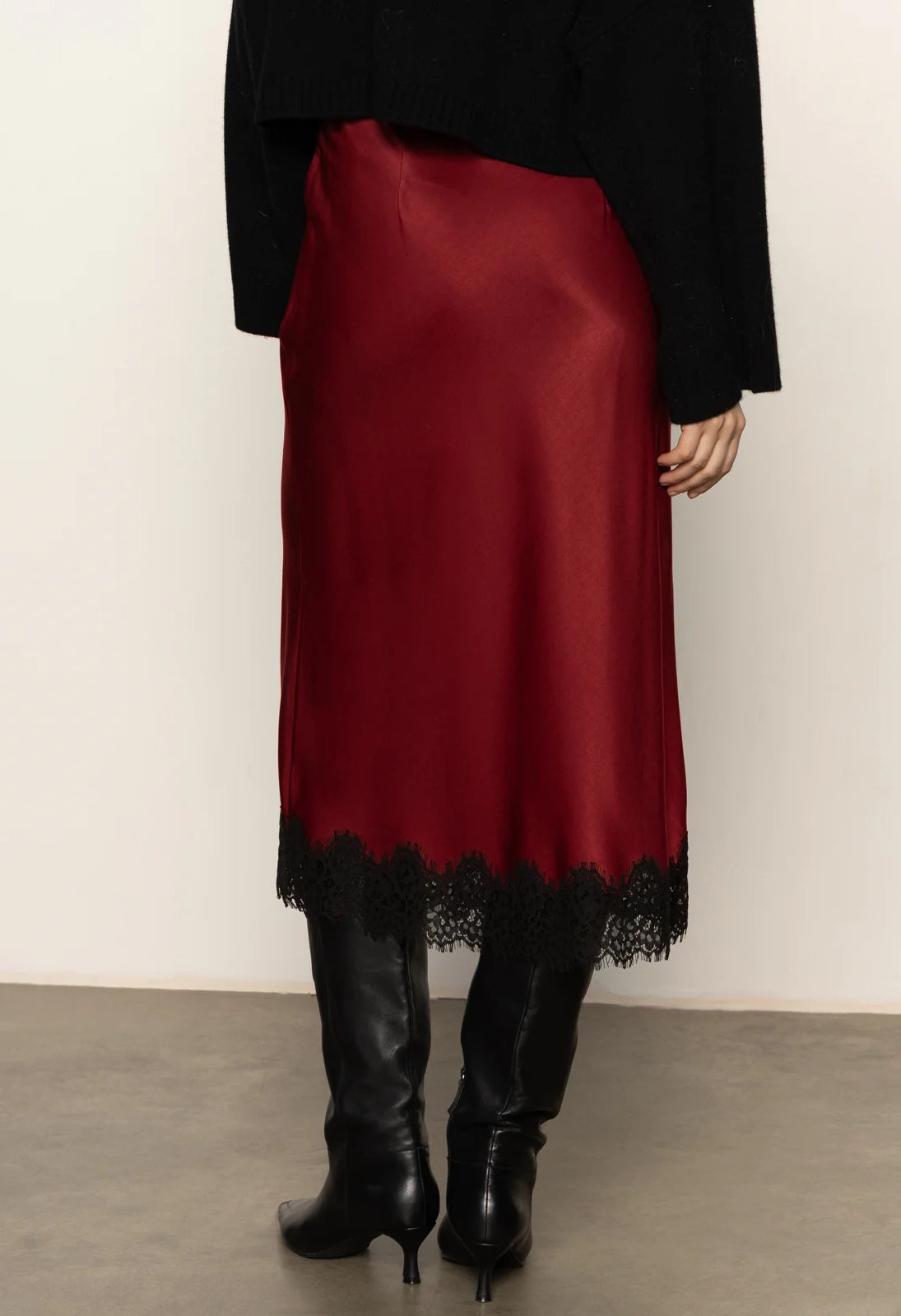 Slip Skirt with Lace