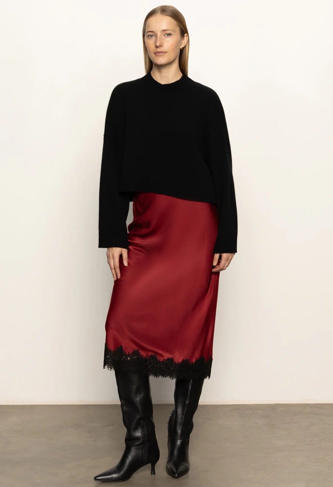 Slip Skirt with Lace