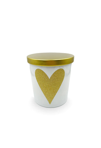 Small Gold Sparkle Candle - Sandalwood