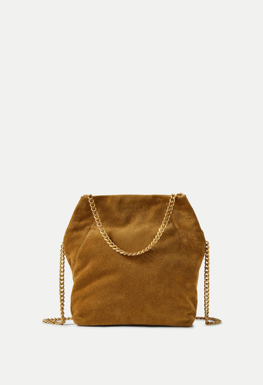 Small Suede Slouch Shoulder Bag
