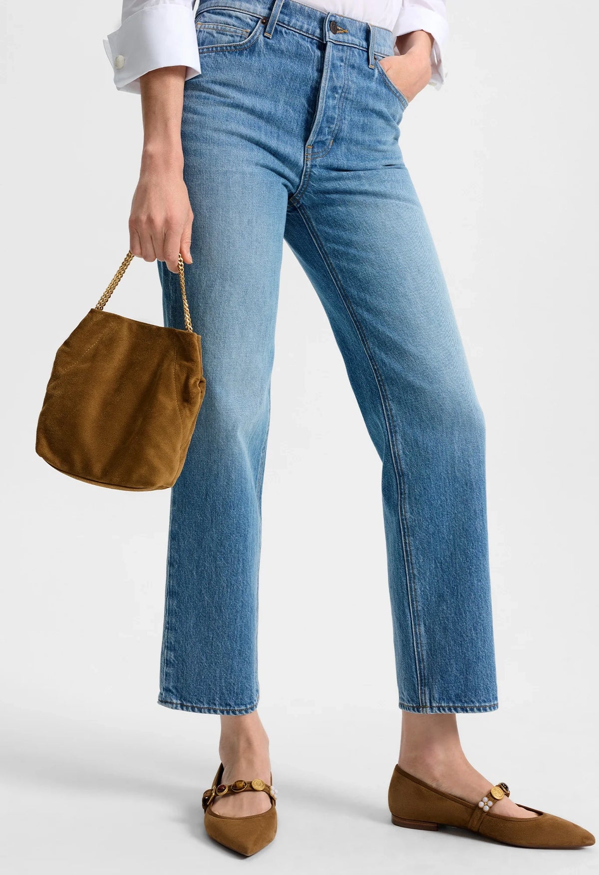 Small Suede Slouch Shoulder Bag