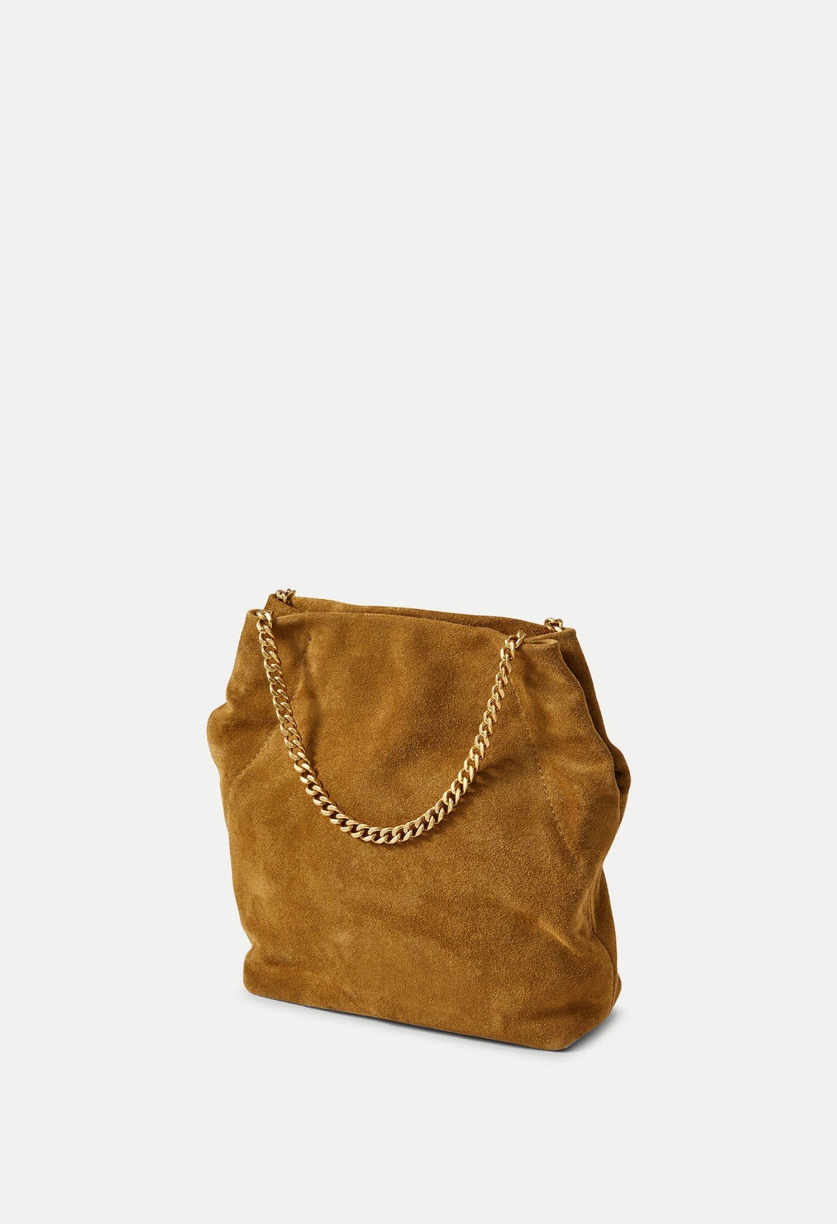 Small Suede Slouch Shoulder Bag