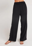 Smocked Waist Wide Leg Pants