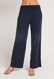 Smocked Waist Wide Leg Pants