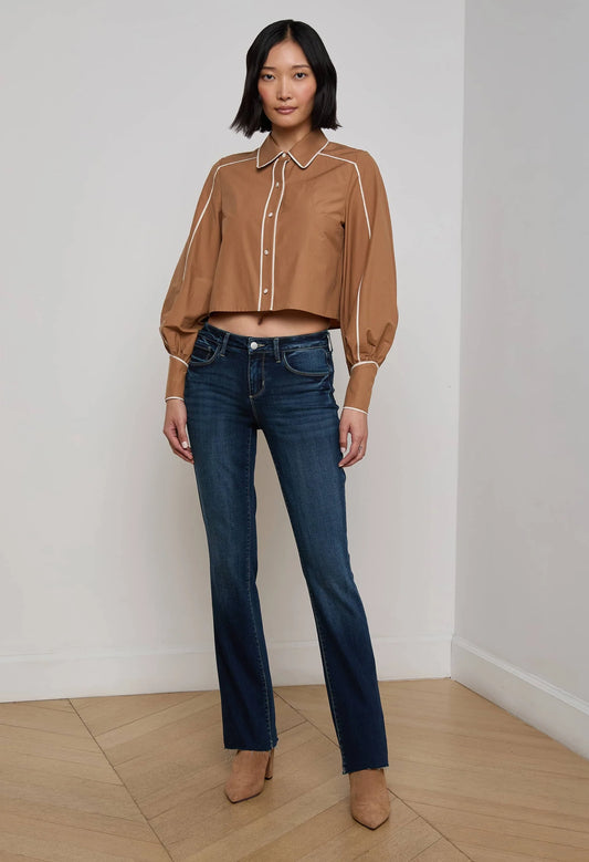 Sneeki Low-Rise Straight-Leg Jean