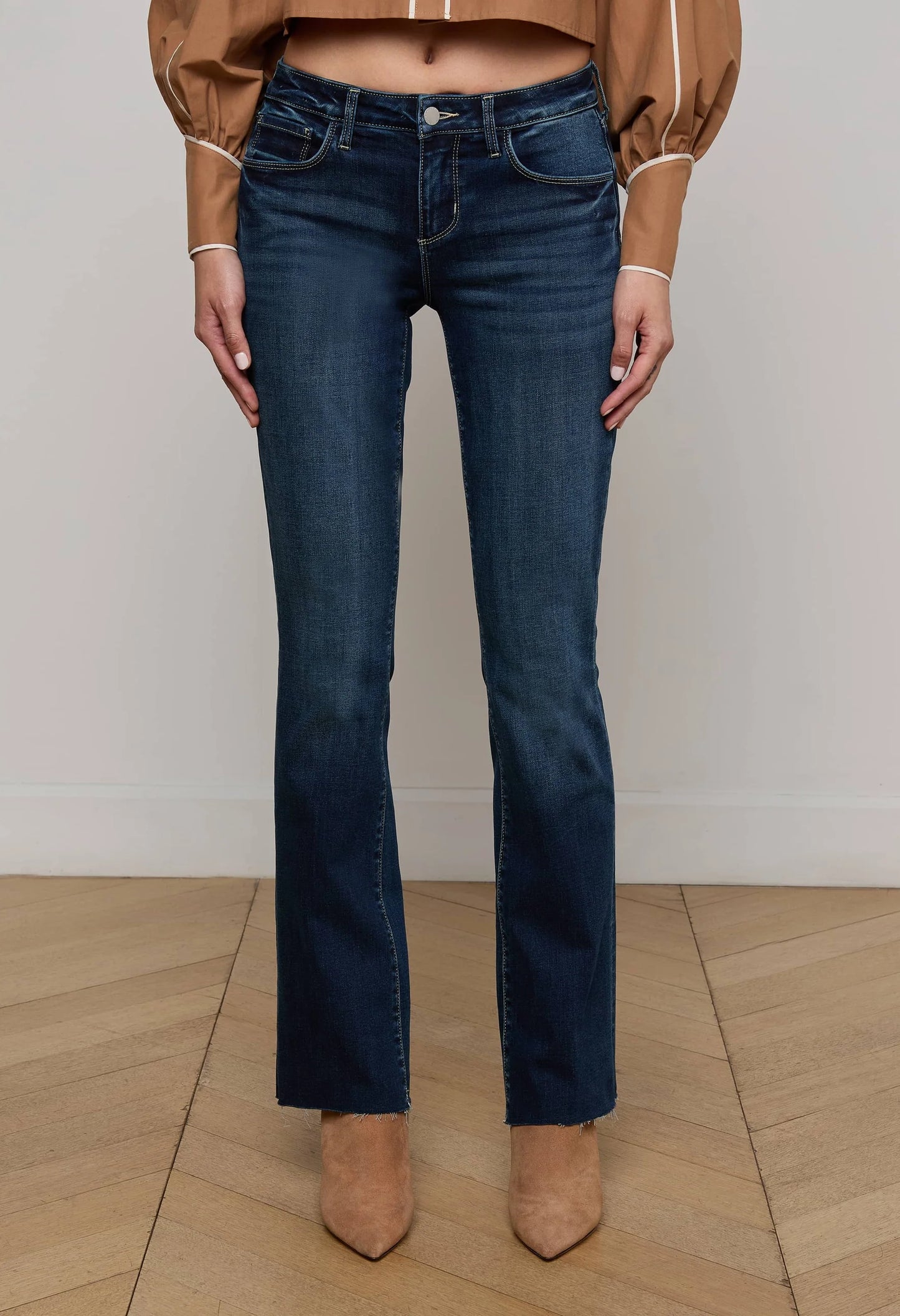Sneeki Low-Rise Straight-Leg Jean