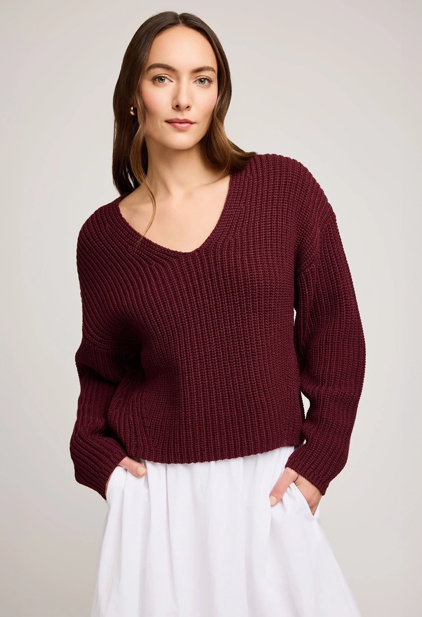 Spencer V-Neck Knit Sweater