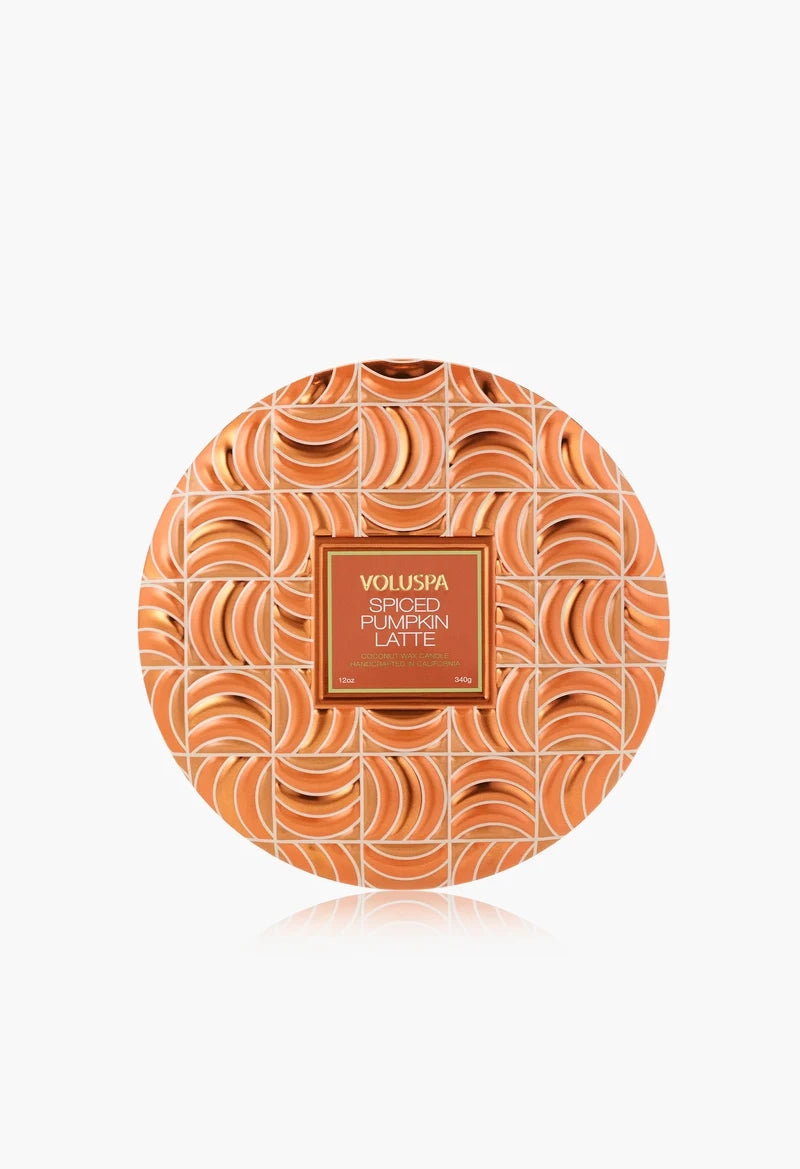 Spiced Pumpkin Latte 3 Wick Tin