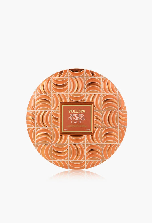 Spiced Pumpkin Latte 3 Wick Tin