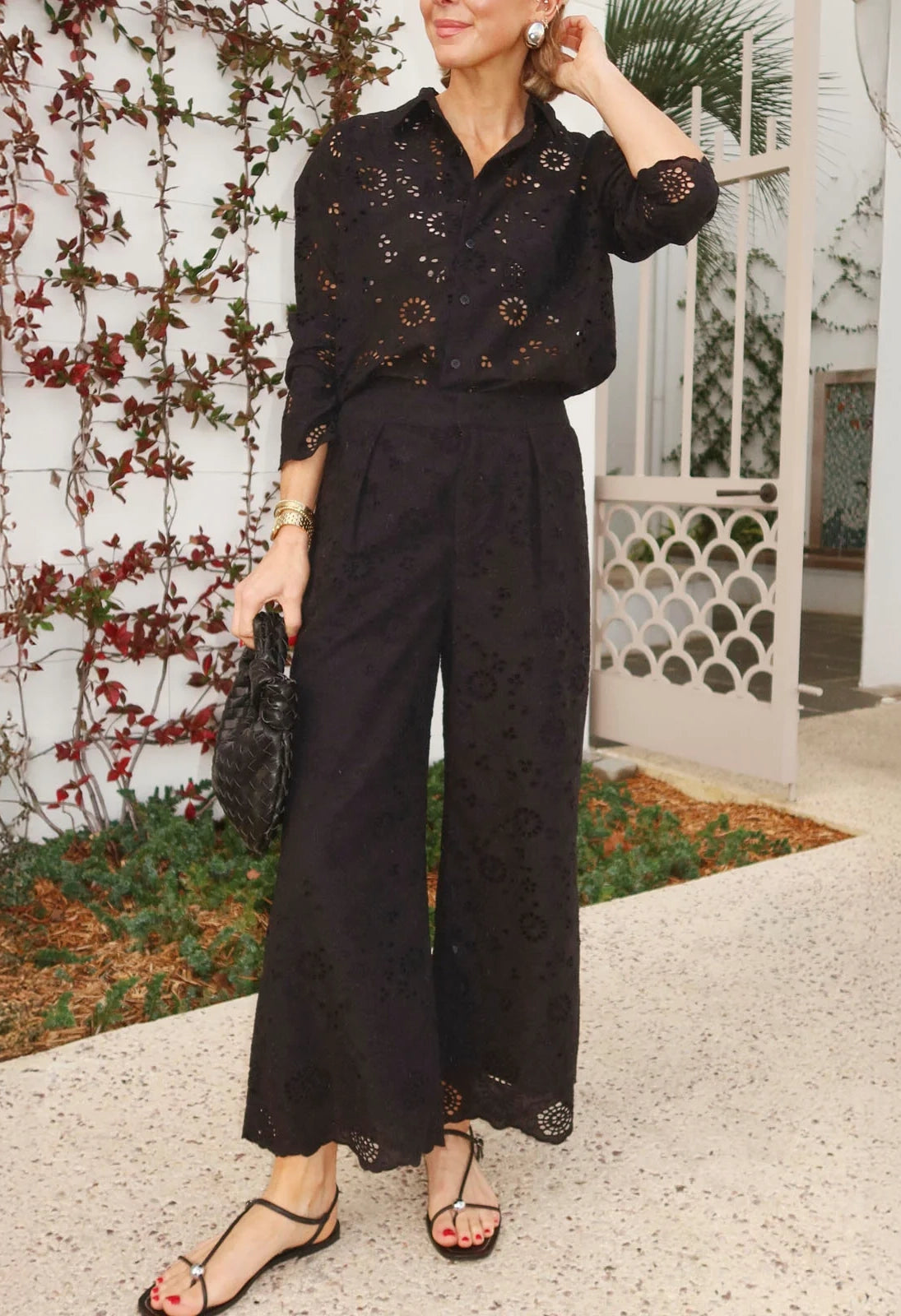 Splendid x @Cellajaneblog Eyelet Pant