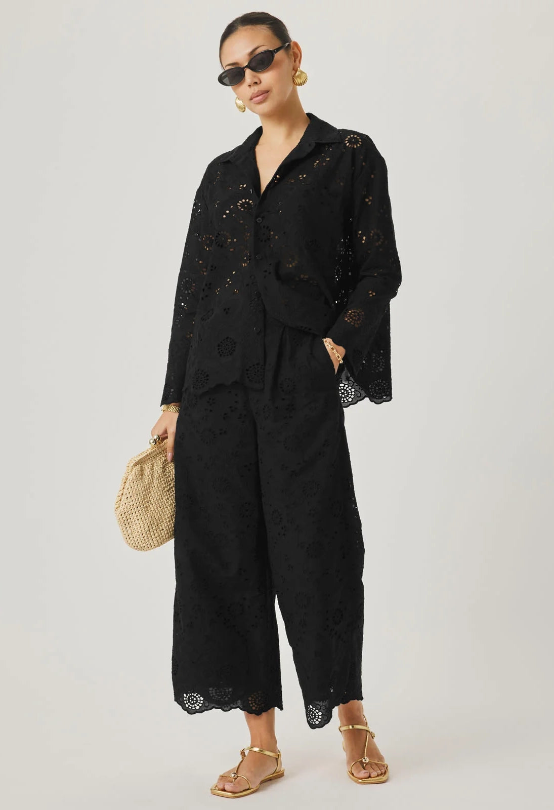 Splendid x @Cellajaneblog Eyelet Pant