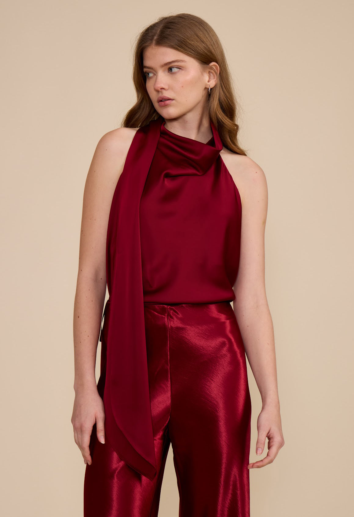 Faith Halter Scarf Top